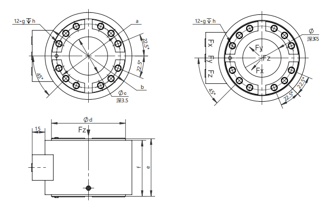 Six-Axis Force/Torque Sensor(图1)